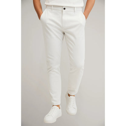 Men's Woven Slim-Cut Work Trousers