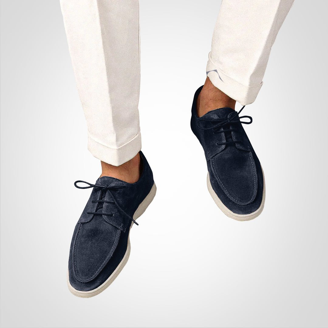 Men's Suede-Look Hybrid Derby Shoes
