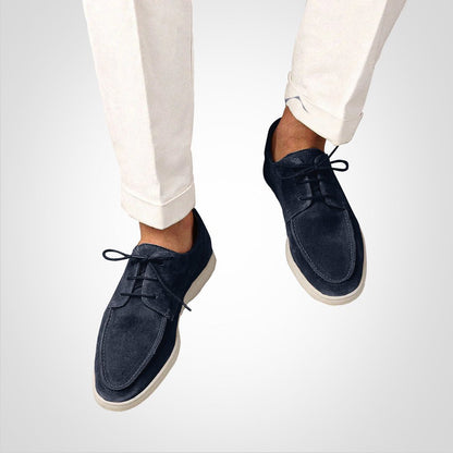 Men's Suede-Look Hybrid Derby Shoes