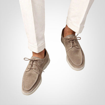 Men's Suede-Look Hybrid Derby Shoes