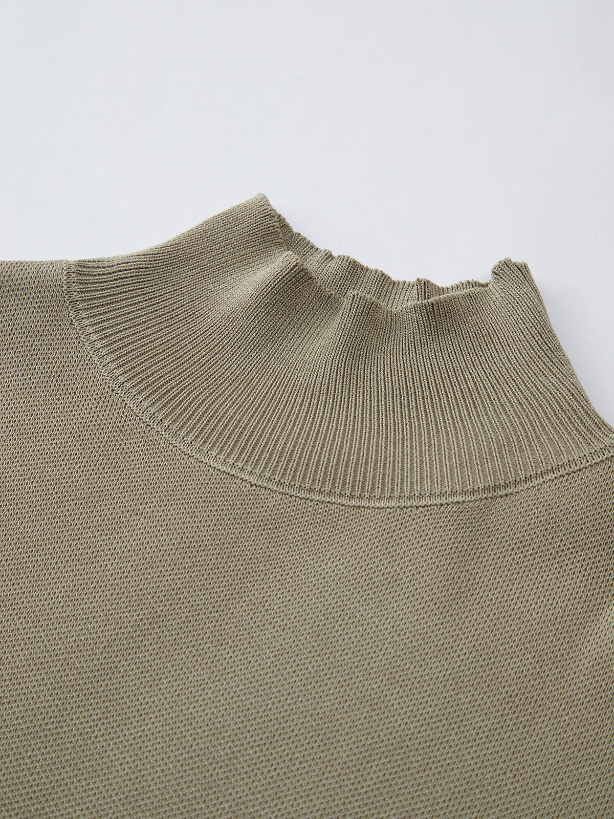 Women's High-Neck Short Sleeve Minimalist Top
