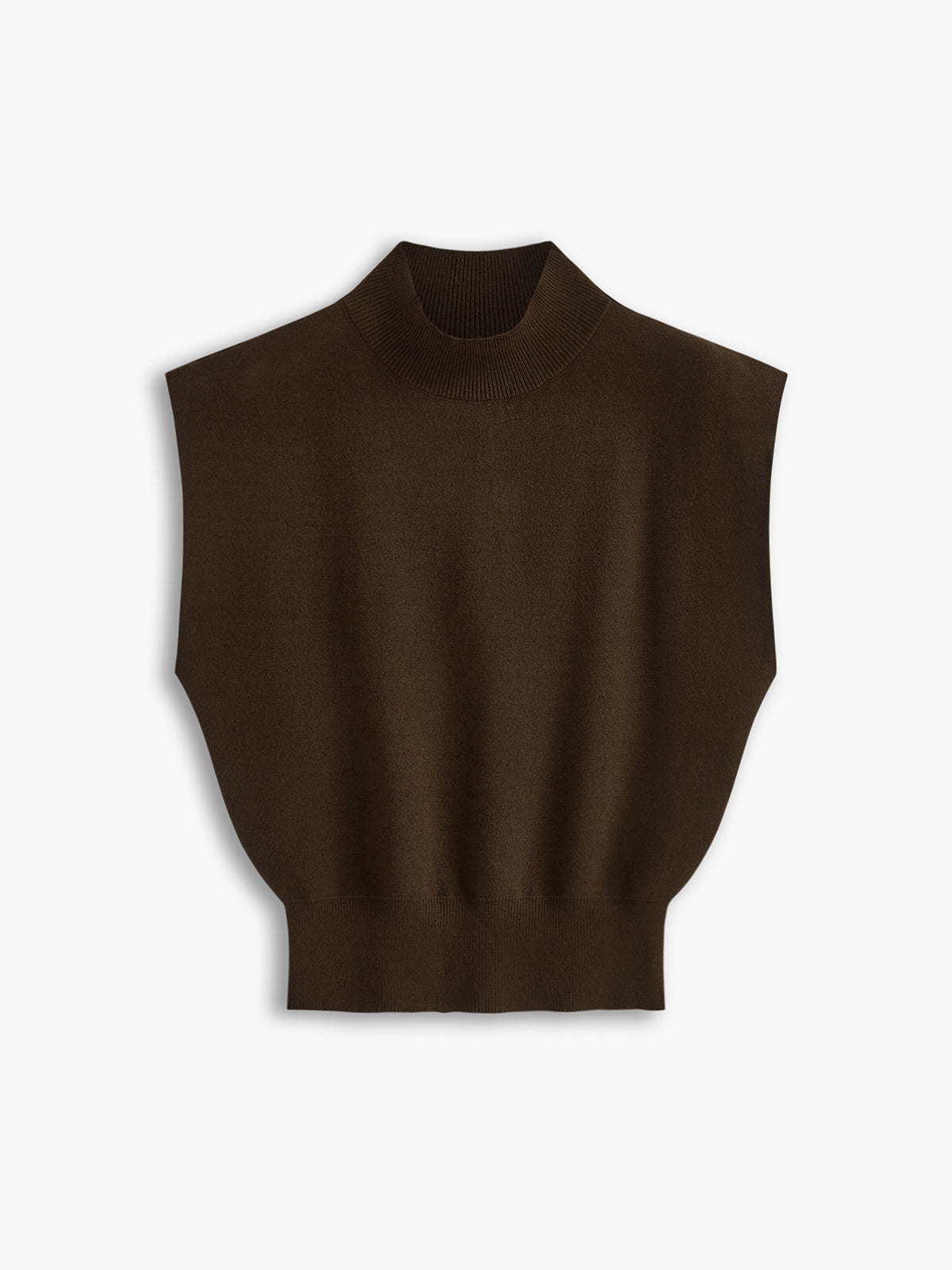 Women's High-Neck Short Sleeve Minimalist Top