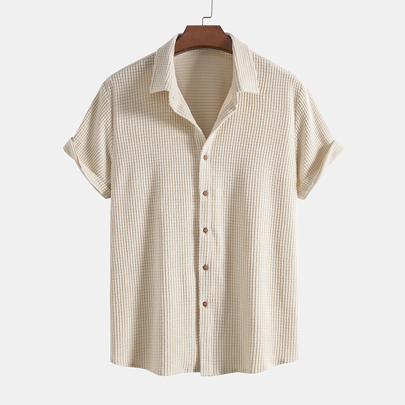 Men's Casual Shirt and Shorts Two-Piece Co-ord Set