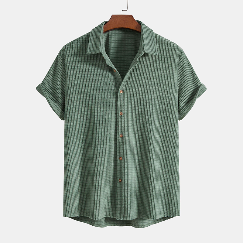 Men's Casual Shirt and Shorts Two-Piece Co-ord Set