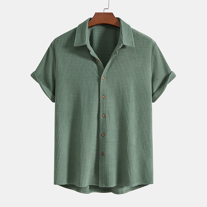Men's Casual Shirt and Shorts Two-Piece Co-ord Set
