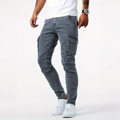 Men's Slim Tapered Cargo Trousers