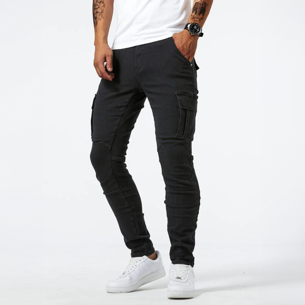 Men's Slim Tapered Cargo Trousers