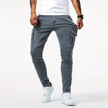 Men's Slim Tapered Cargo Trousers
