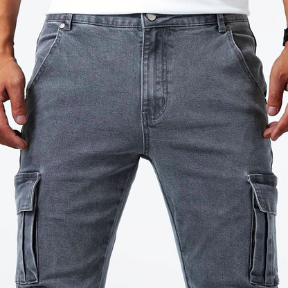 Men's Slim Tapered Cargo Trousers