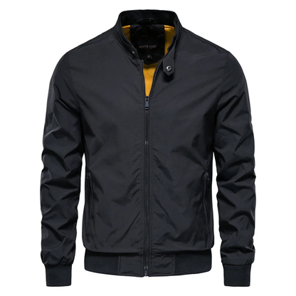 Men's Zip-Front Bomber Jacket