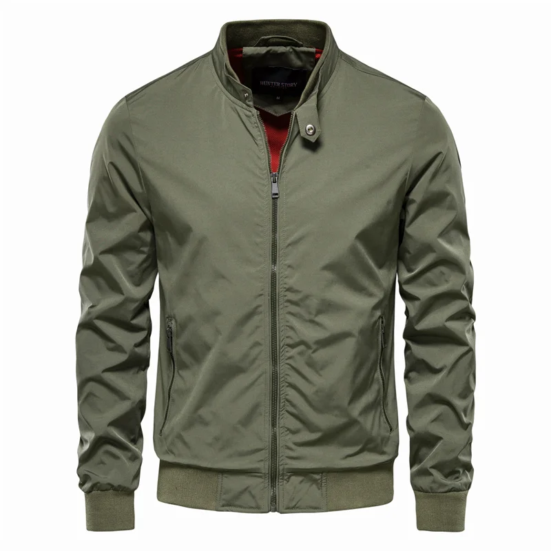 Men's Zip-Front Bomber Jacket
