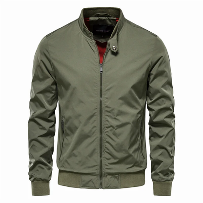 Men's Zip-Front Bomber Jacket
