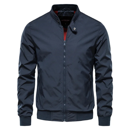 Men's Zip-Front Bomber Jacket