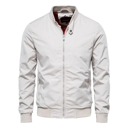 Men's Zip-Front Bomber Jacket