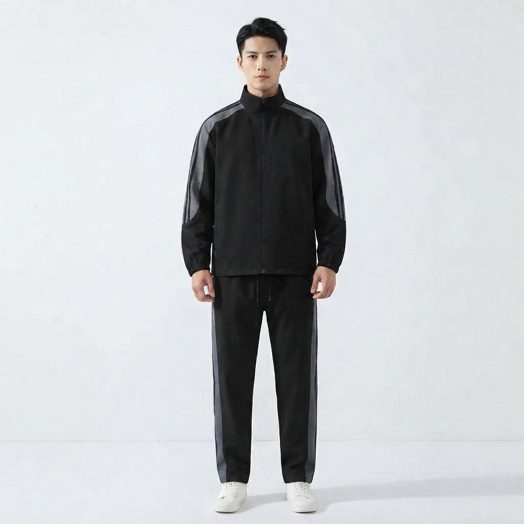 Men's Full-Zip Track Jacket and Joggers Set