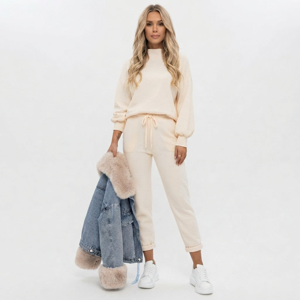 Relaxed Two-Piece Casual Loungewear Set