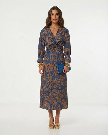 Women's Floral A-Line Maxi Dress for Special Occasions