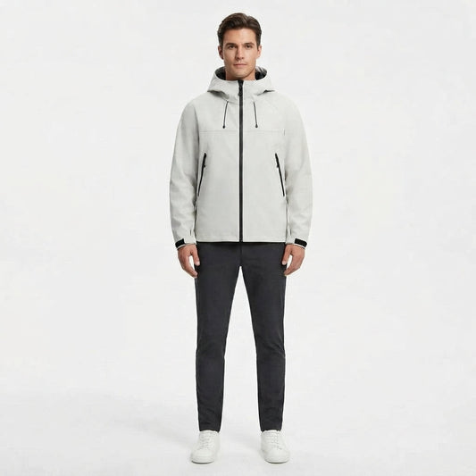 Men's Hooded Weather-Resistant Shell Jacket