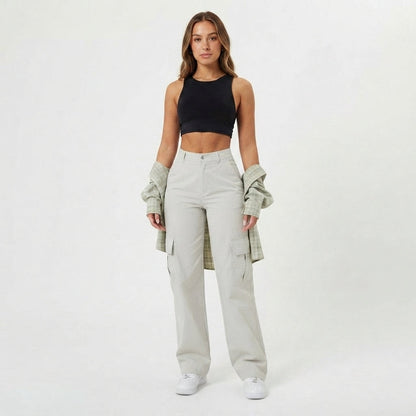 High-Rise Street Cargo Trousers