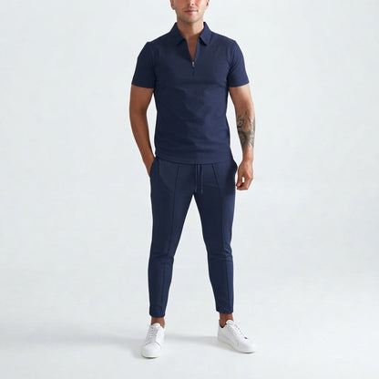 Men's Quarter-Zip Top and Trousers Co-Ord Set