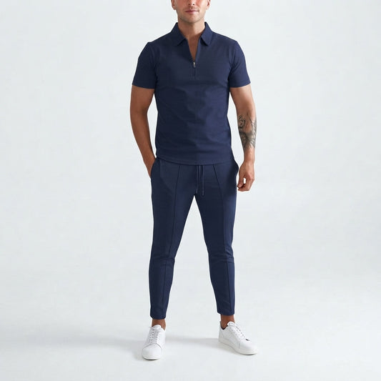 Men's Quarter-Zip Top and Trousers Co-Ord Set