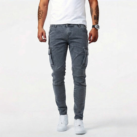 Men's Slim Tapered Cargo Trousers