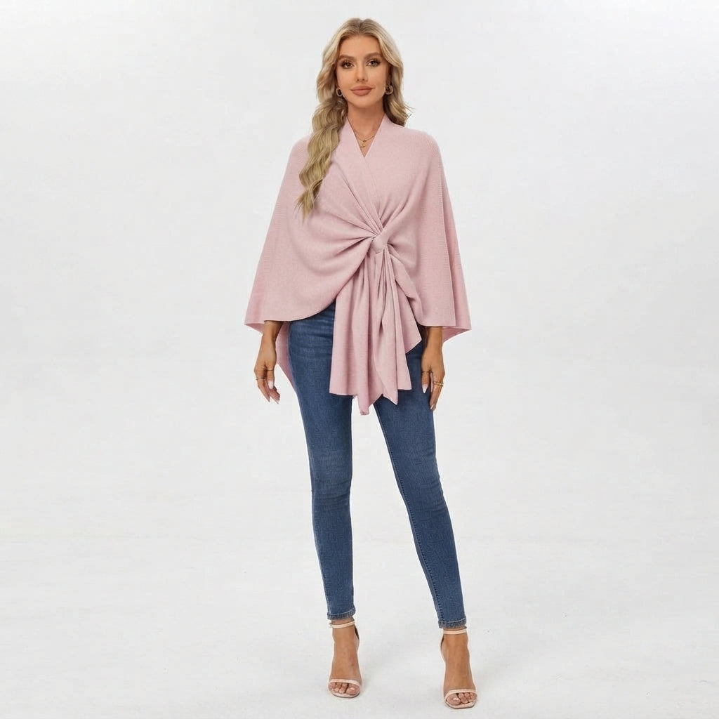 Draped Twist-Front Relaxed Top