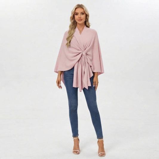 Draped Twist-Front Relaxed Top