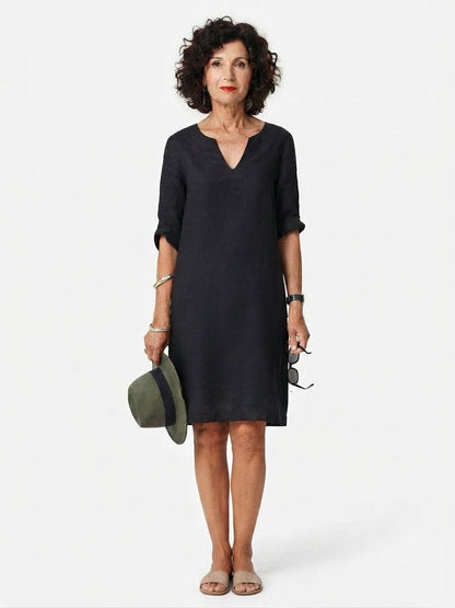 Minimalist Sleeveless Midi Dress