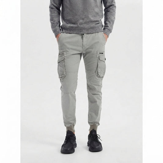 Men's Slim-Cut Multi-Pocket Cargo Trousers