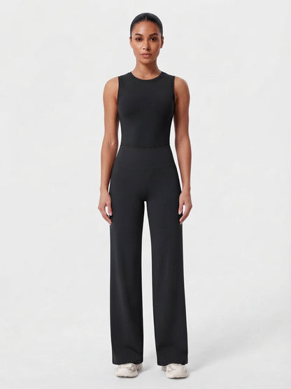 Women's High-Waisted Flared Leg Trousers