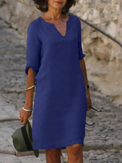 Minimalist Sleeveless Midi Dress
