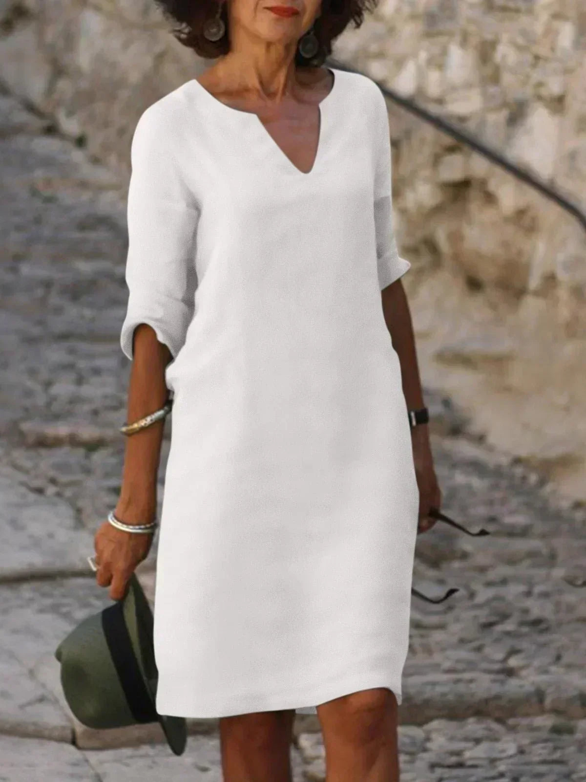 Minimalist Sleeveless Midi Dress