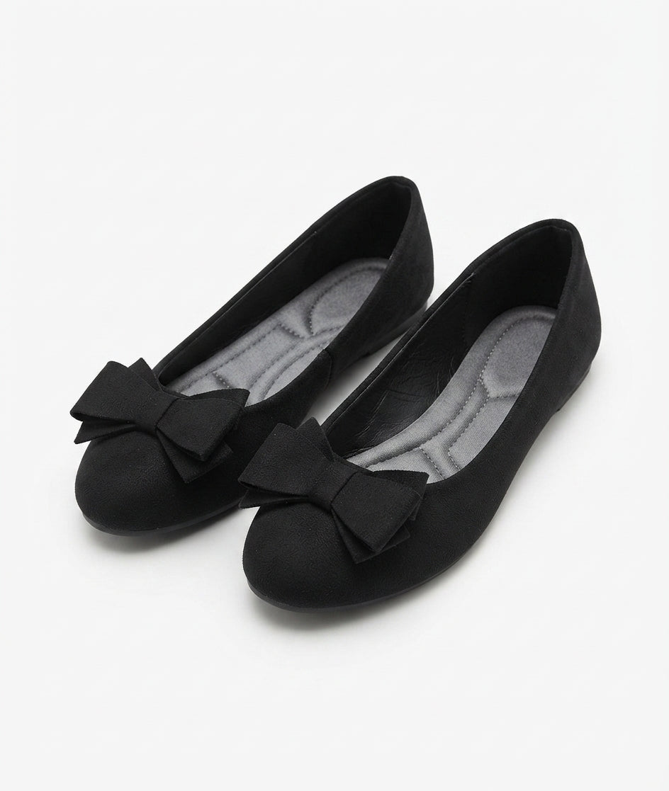 Women's Bow-Detail Slip-On Ballerina Flats