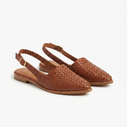 Women's Woven Open-Back Mule Loafers