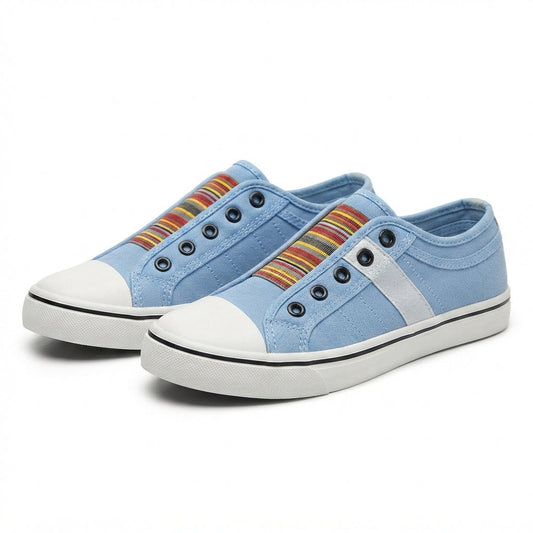 Casual Canvas Slip-On Walking Shoes