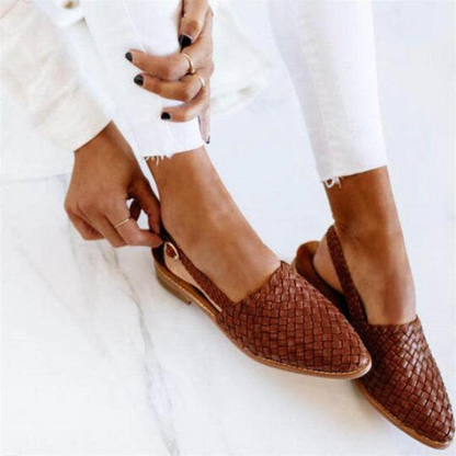 Women's Woven Open-Back Mule Loafers