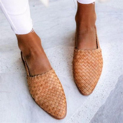 Women's Woven Open-Back Mule Loafers