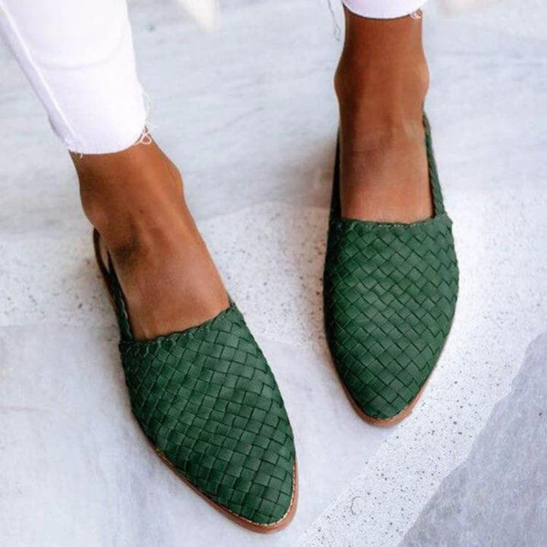Women's Woven Open-Back Mule Loafers