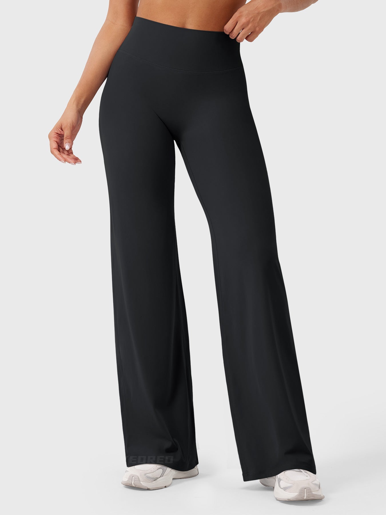Women's High-Waisted Flared Leg Trousers